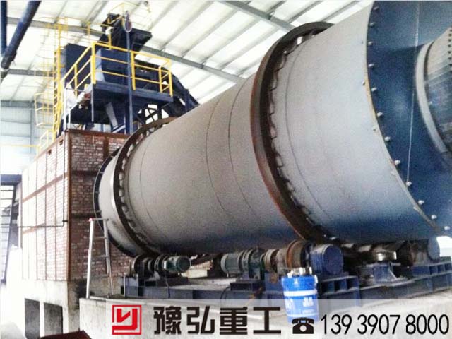 甘肅回轉烘干機室內安裝現場